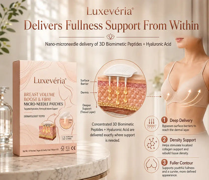🔥🥇Luxevéria® Targeted Breast Enhancement Advanced Nano Microneedle Patch